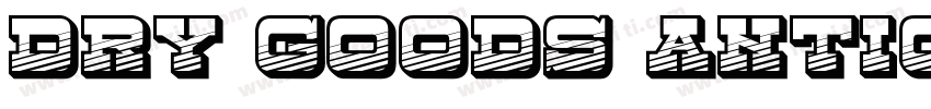 Dry Goods Antique JL字体转换